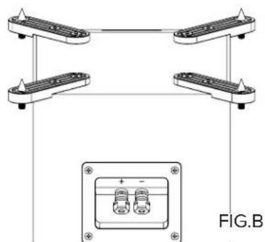 ELAC Uni-Fi 2.0 UC52 - Outrigger Feet & Spike Installation (UF52 Only) - 2