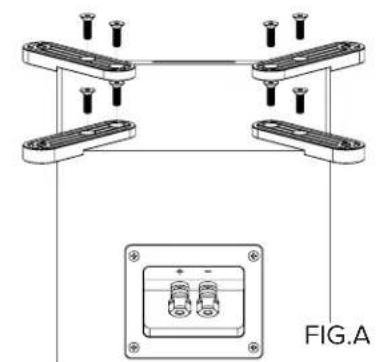ELAC Uni-Fi 2.0 UB52 - Installation des pieds stabilisateurs et des pointes (UF52 uniquement) - 1