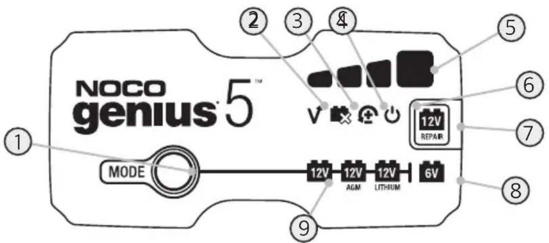 NOCO Genius 5 - 충전 시간. - 7