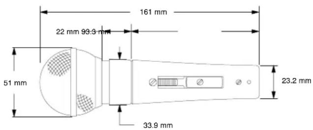SHURE 565SD - Dimensions - 1