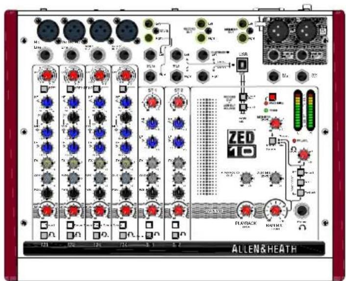 ALLEN & HEATH ZED 10 PLAYBACK NATIONAL
