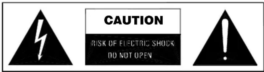 CAUTION RISK OF ELECTRIC SHOCK DO NOT OPEN