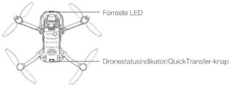Forreste LED Dronestatusindikator/QuickTransfer-knap