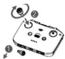 DJI Mini 2 - Forberedelse af fjernkontrollen - 1