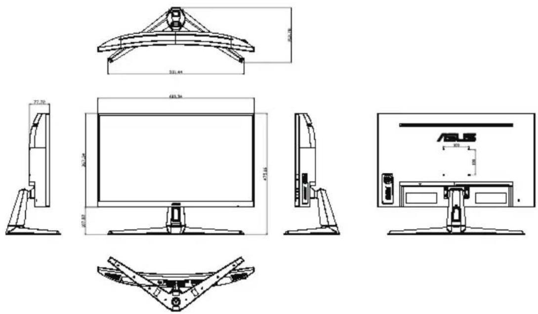 ASUS TUF Gaming VG27VH1B - Mål - 1