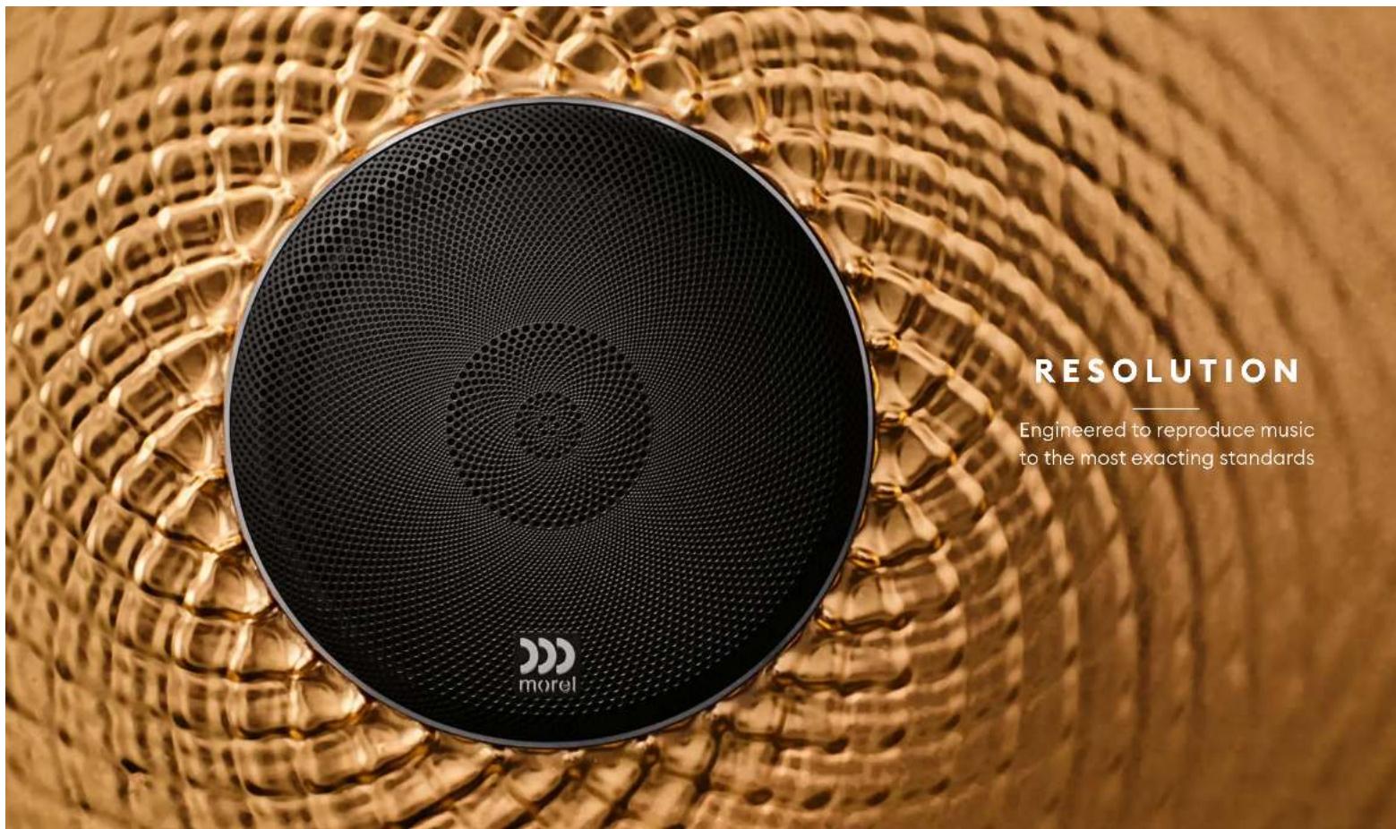 RESOLUTION Engineered to reproduce music to the most exacting standards morel