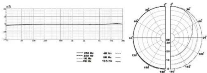 Nady CM-100 - Frequency Response / Polar Pattern - 1