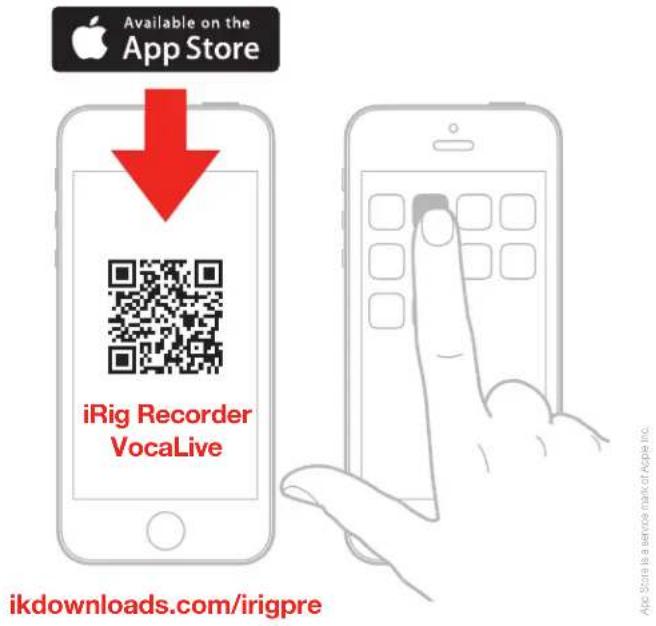 Available on the App Store iRig Recorder VocaLive ikdownloads.com/irigpre