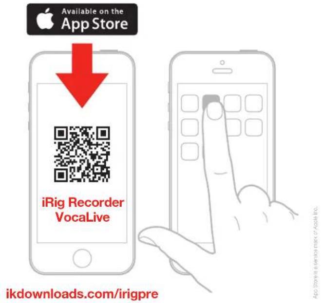 Available on the App Store iRig Recorder VocaLive ikdownloads.com/irigpre