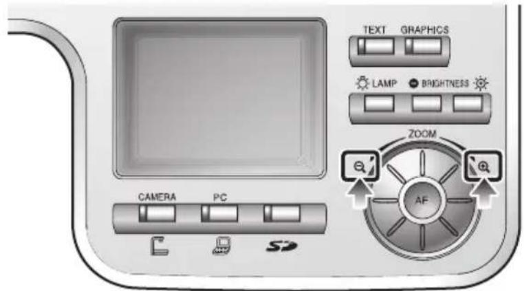 TEXT GRAPHICS LAMP BRIGHTNESS ZOOM AF CAMERA PC