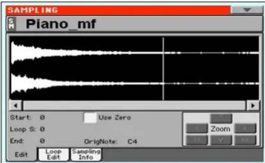SAMPLING Piano_mf Start: 0 Use Zero Loop S: 0 End: 0 OrigNote: C4 Edit Loop Sampling Info