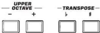 UPPER OCTAVE - + -TRANSPOSE- b # □ □