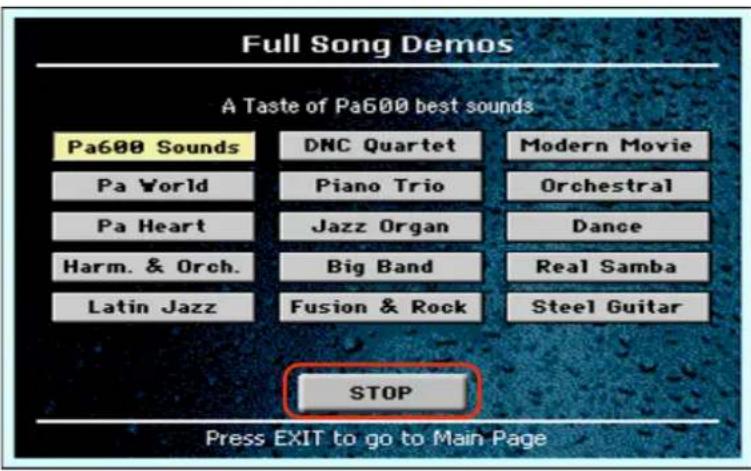 Full Song Demos A Taste of Pa600 best sounds Pa600 Sounds DNC Quartet Modern Movie Pa World Piano Trio Orchestral Pa Heart Jazz Organ Dance Harm. & Orch. Latin Jazz Big Band Real Samba Fusion & Rock Steel Guitar STOP Press EXIT to go to Main Page