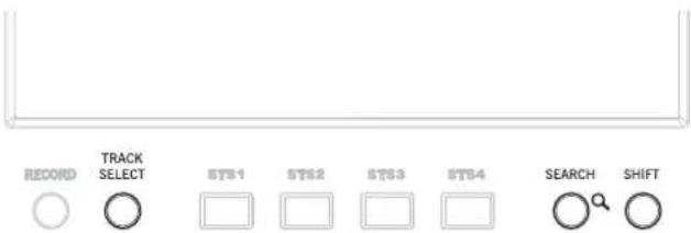 RECORD TRACK SELECT STS1 STS2 STS3 STS4 SEARCH SHIFT