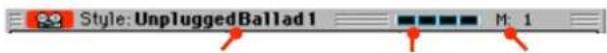 KORG Pa600 - Page sub-header - 1