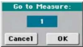 Go to Measure: 1 Cancel OK