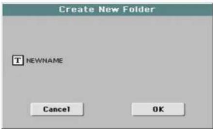 Create New Folder T NEWNAME Cancel OK