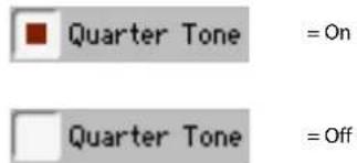 Quarter Tone = On Quarter Tone = Off