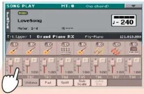 SONG PLAY MT: 0 MIO LoveSong J - 240 Meter: 1/4 M --- Trk.Upper 1 Grand Piano RX Fly-Piano 121.013.000 100 100 100 100 100 100 100 100 100 100 100 100 100 100 100 Unlons Pad Split Cub Scale Jula Box
