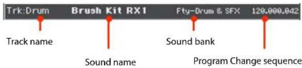 Trk:Drum Brush Kit RX1 Fty-Drum & SFX 120.000.042 Track name Sound name Sound bank Program Change sequence
