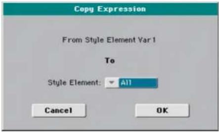 Copy Expression From Style Element Yar 1 To Style Element: All Cancel OK