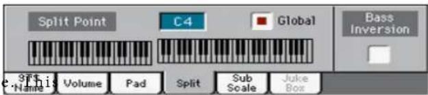 Split Point C4 Global Bass Inversion e This Name Volume Pad Split Sub Scale Juke Box