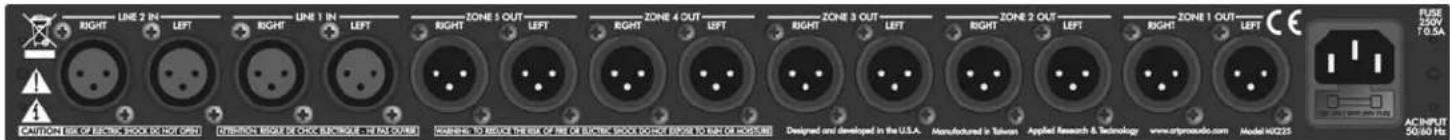 ART MX225 - Stereo Dual Source Five Zone Distribution Mixer - 2