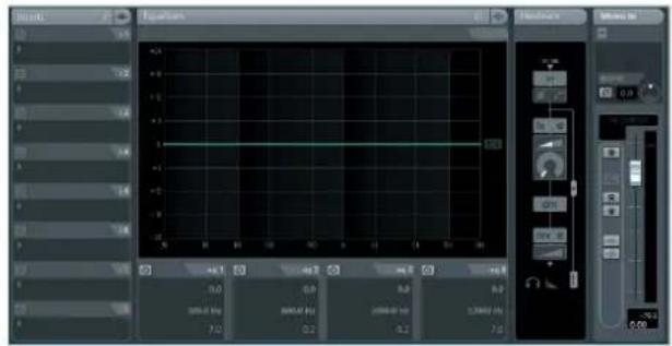 Screenshot of a video editing software interface showing audio waveform and playback controls