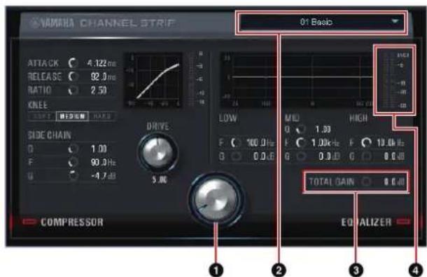YAMRA CHANNEL STRIP 01 Basic ATTACK 4.122 Hz RELEASE 92.0 Hz RATIO 2.50 KNEE SWEET MEDIUM RANS SIDE CHAIN D 1.00 F 90.0 Hz U -4.7 dB 5.00 LOW MID 1.00 F 1.00kHz F 10.0 Hz G 0.0 dB G 0.0 dB HIGH TOTAL GAIN 0.0 dB COMPRESSOR EQUALIZER