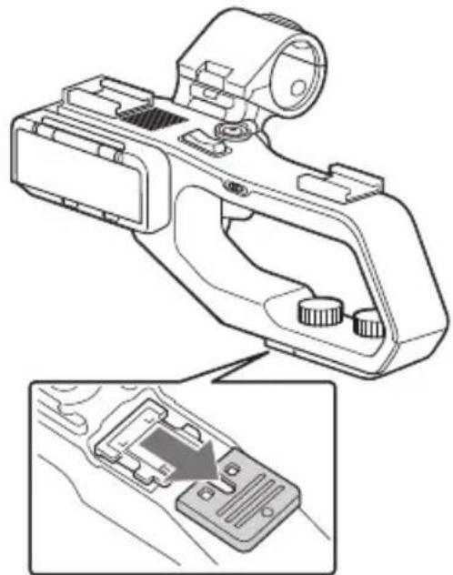 SONY HXR-NX80 - XLR-kahvayksikön kiinnittäminen - 2