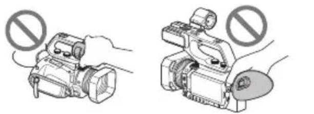 SONY HXR-NX80 - Forholdsregler ved brug af videokameraet - 2
