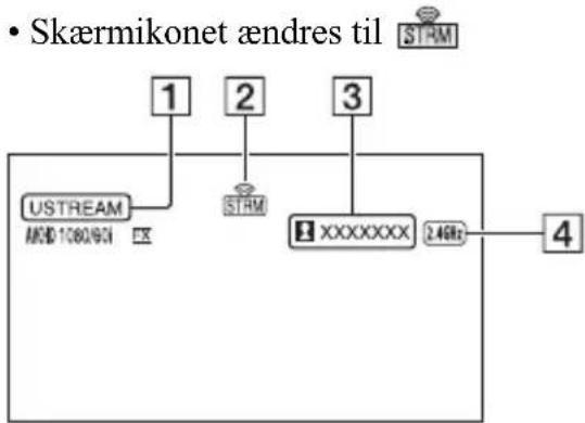 SONY HXR-NX80 - Tryk på THUMBNAIL-knappen for at begynde streaming. - 1