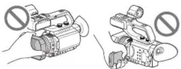 SONY HXR-NX80 - Forholdsregler ved brug af videokameraet - 1