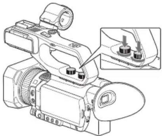 SONY HXR-NX80 - XLR-kahvayksikön kiinnittäminen - 4
