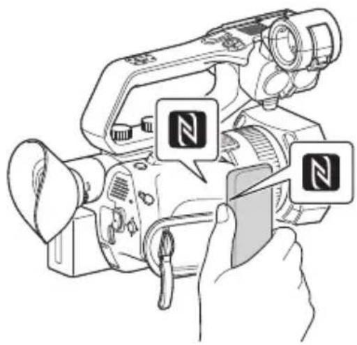 SONY HXR-NX80 - Kosketa videokameraa älypuhelimella. - 1