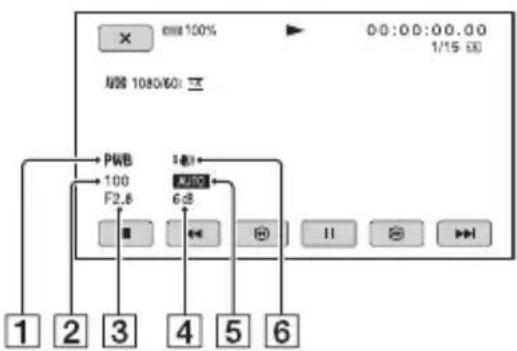 SONY HXR-NX80 - Visning af optagedata (datakode) - 1