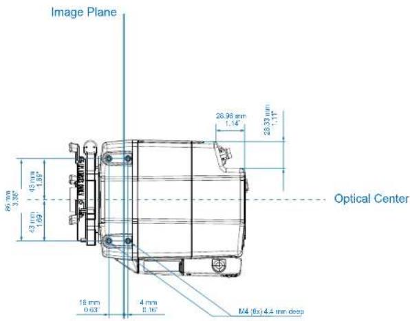 Image Plane Optical Center M4 (8x) 4.4 mm deep 16 mm 0.63" 4 mm 2.16" 28.98 mm 1.14" 28.73 mm 1.17" 45 mm 1.59" 43 mm 1.69" 86 mm 3.28" 18 mm
