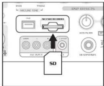 DASS TROCLE MICLINE TIME USB MACHINE TIME SUPPORT AVS INPUT SD DISP EFFECTS HOLD FILTER HEADSPINER