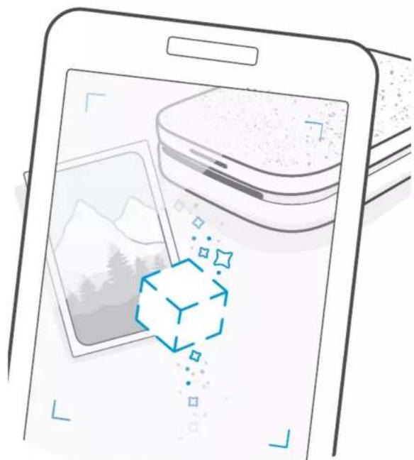 HP Sprocket 200 - Sådan udføres en scanning: - 1