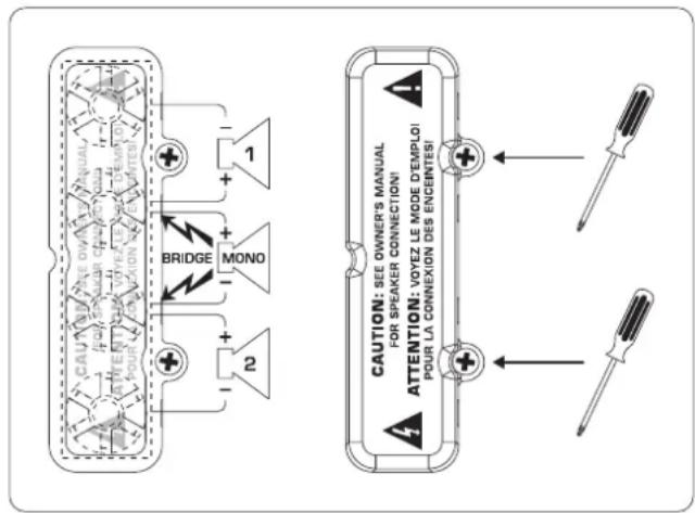 BEHRINGER Europower EP4000 - Anvendelse af tilslutningsklemmer - 1