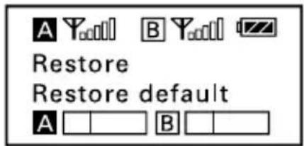 A Y...B Y...I Restore Restore default A B