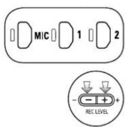 MIC 1 2 REC LEVEL