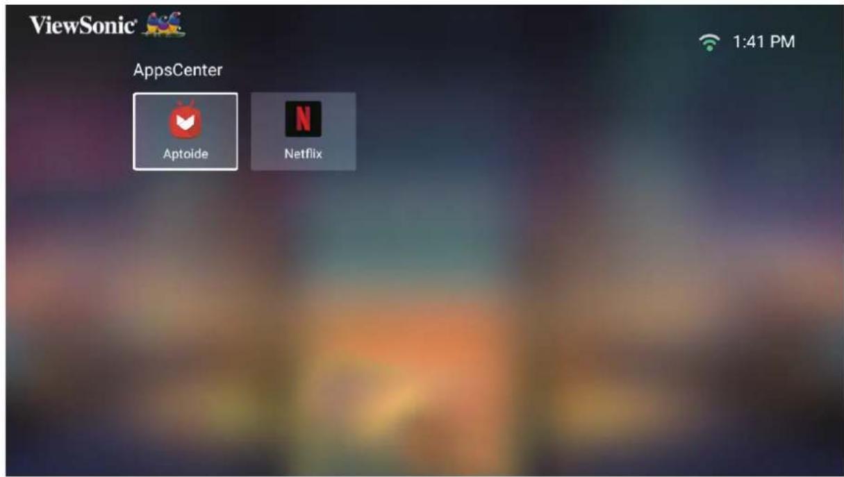 ViewSonic® AppsCenter Aptoide Netflix 1:41 PM