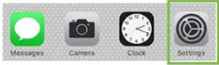 Messages Camera Clock Settings