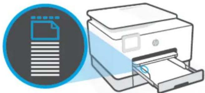 HP OfficeJet Pro 9020 - Sådan ilægges papir i legal-papir i bakke 2 - 5