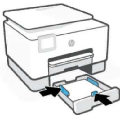 HP OfficeJet Pro 9020 - Sådan ilægges almindeligt papir i bakke 1 - 6