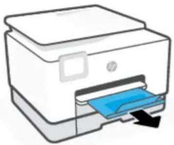 HP OfficeJet Pro 9020 - Sådan ilægges kort og fotopapir i bakke 2 - 6