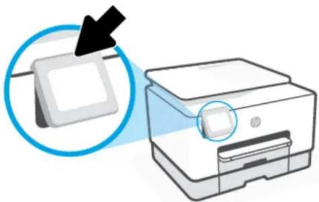 HP OfficeJet Pro 9020 - Løft kontrolpanelet - 1