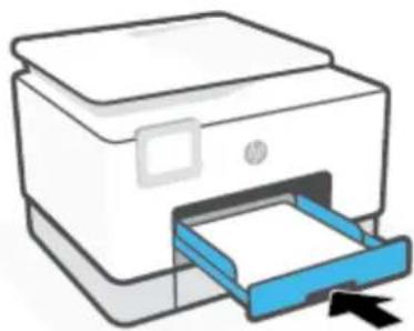 HP OfficeJet Pro 9020 - Sådan fjernes papirstop i bakke 1 - 9