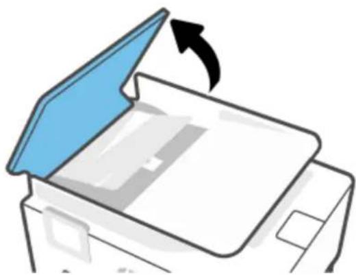 HP OfficeJet Pro 9020 - Sådan afhjælpes papirstop i dokumentføderen - 1